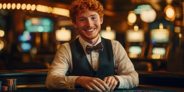 Studio live dealer No Commission Baccarat di hakushin dengan multiple camera angles